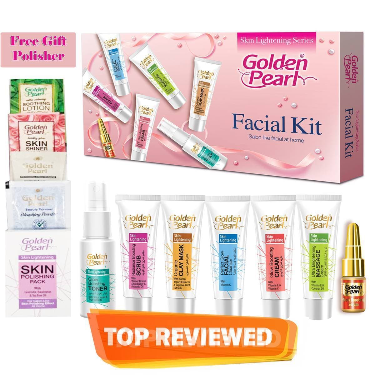 GOLD.PEARL Whitening Facial Trial Kit (Original pic attach)