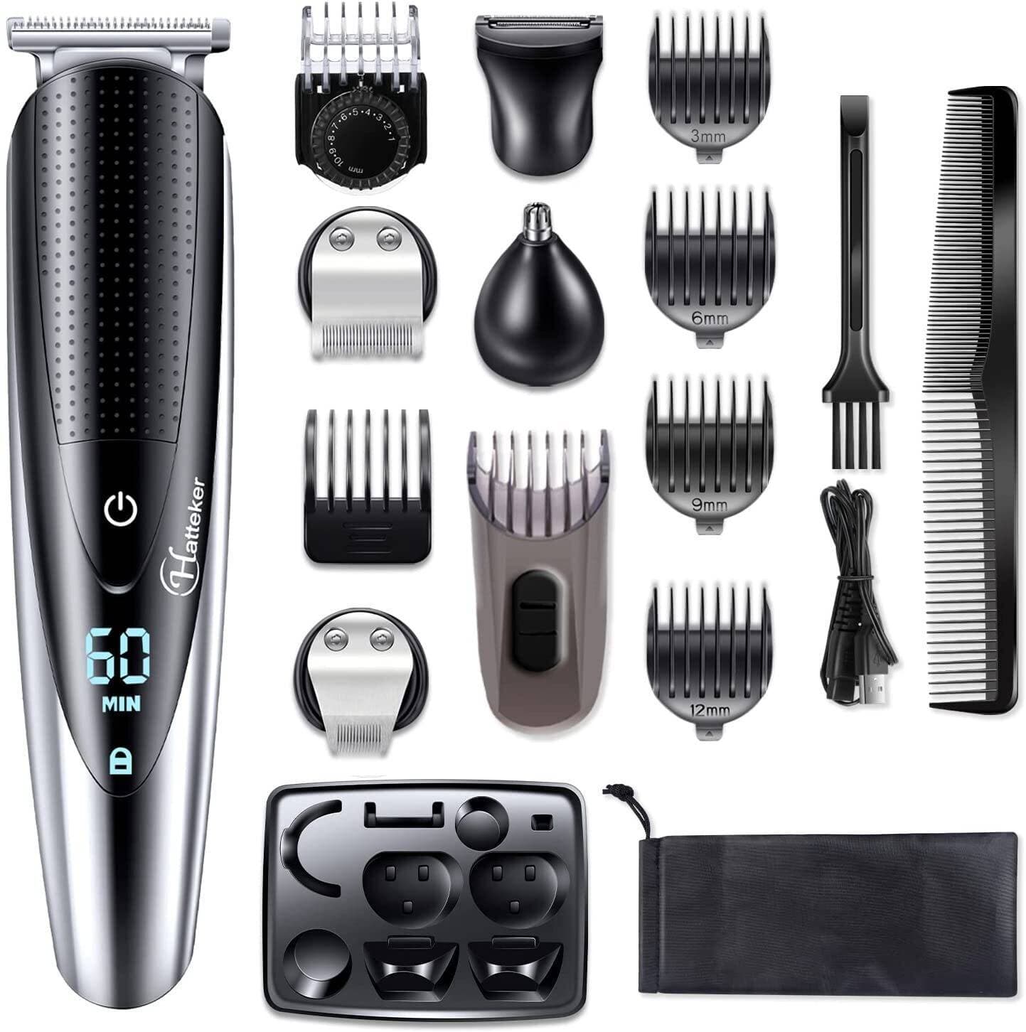 Multi purpose grooming set, with closed box, Nose trimmer, 32 trimmer, 4 combs, run time : 60 Min