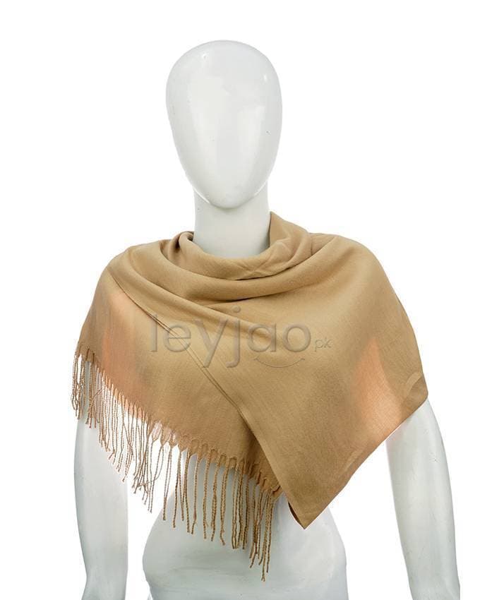 Premium Wool Stoles/Shawl - Light Brown
