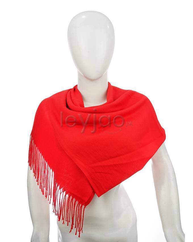 Premium Wool Stoles/Shawl - Red Color