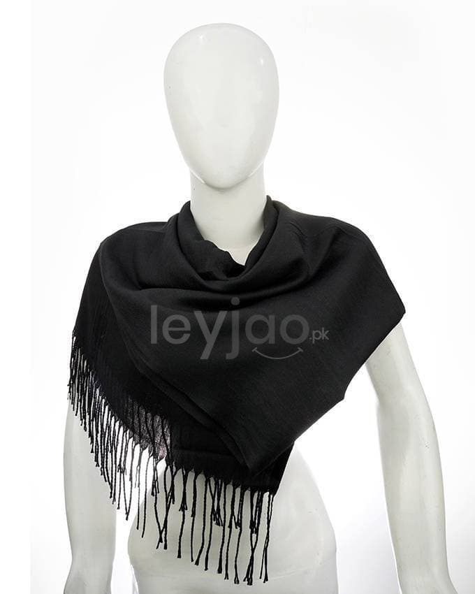 Premium Wool Stoles/Shawl - Black Color