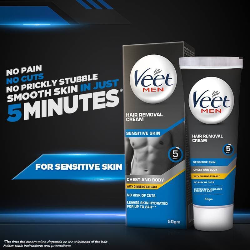 Men Cream Sensitive for Hair Removal - 50 gm 1 Piece