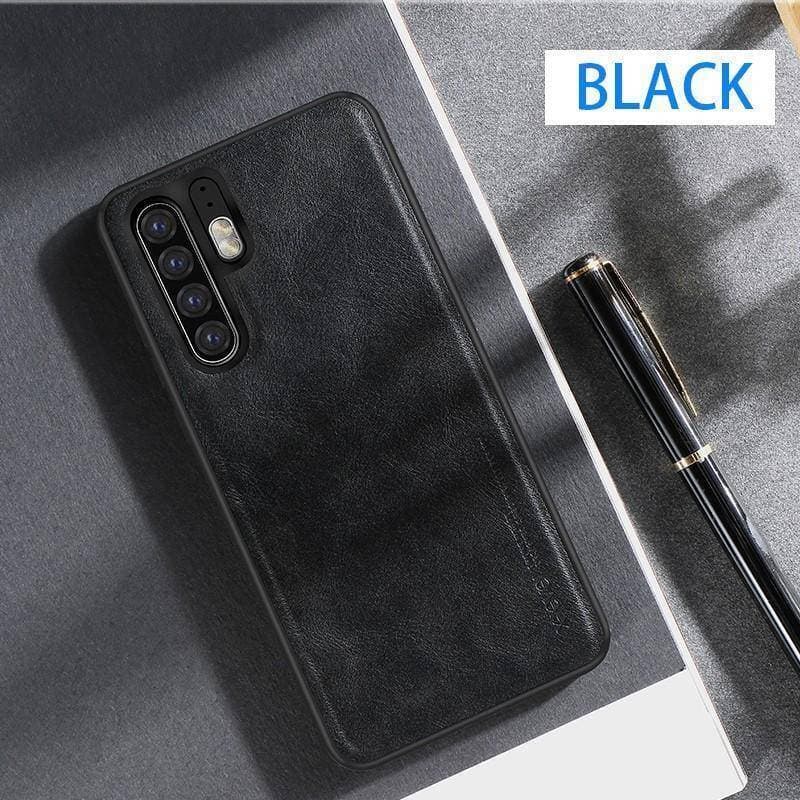 Oppo A5 2020 Shockproof Phone Case with Soft PU Leather Bumper Hard PC Hybrid Protection for Oppo A5 2020 Mobile Case