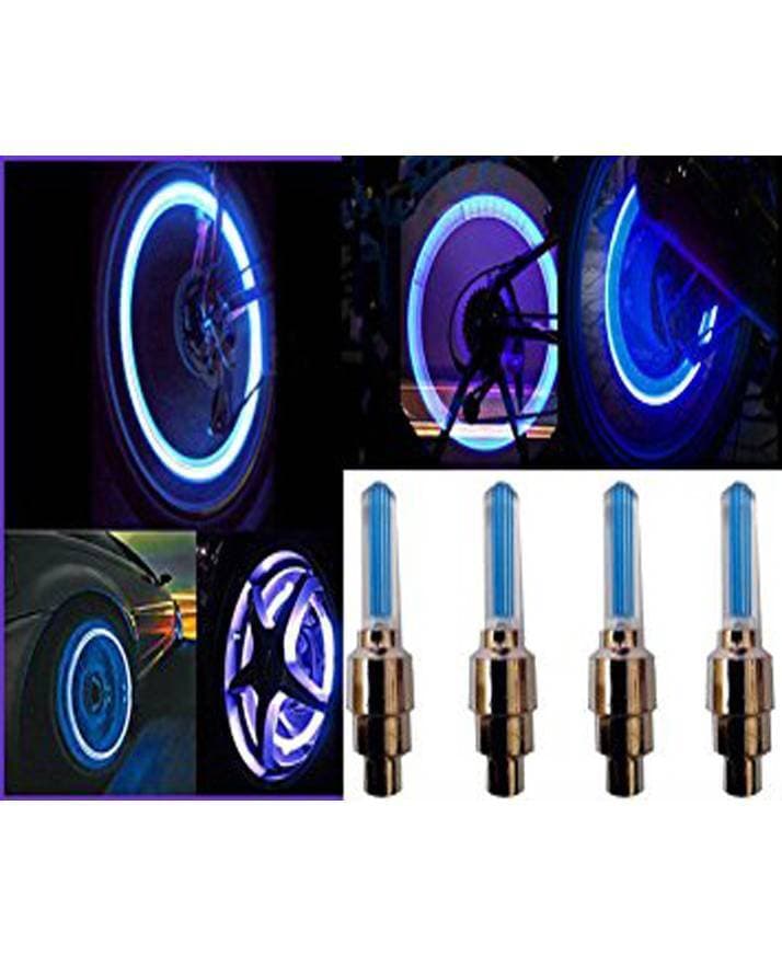 Motion Activated LED Flash Tyre Wheel Valve Cycle Bike Wheel Spokes Neon LED Light
