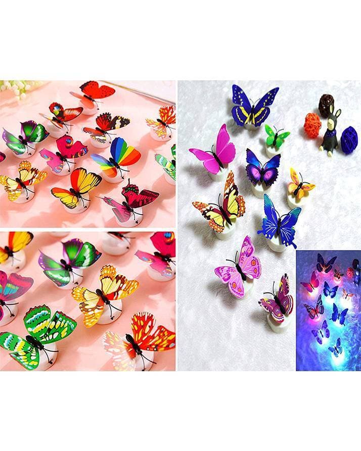 Glow In The Dark Led Butterfly Night Light Led Color Changing For Kids Room