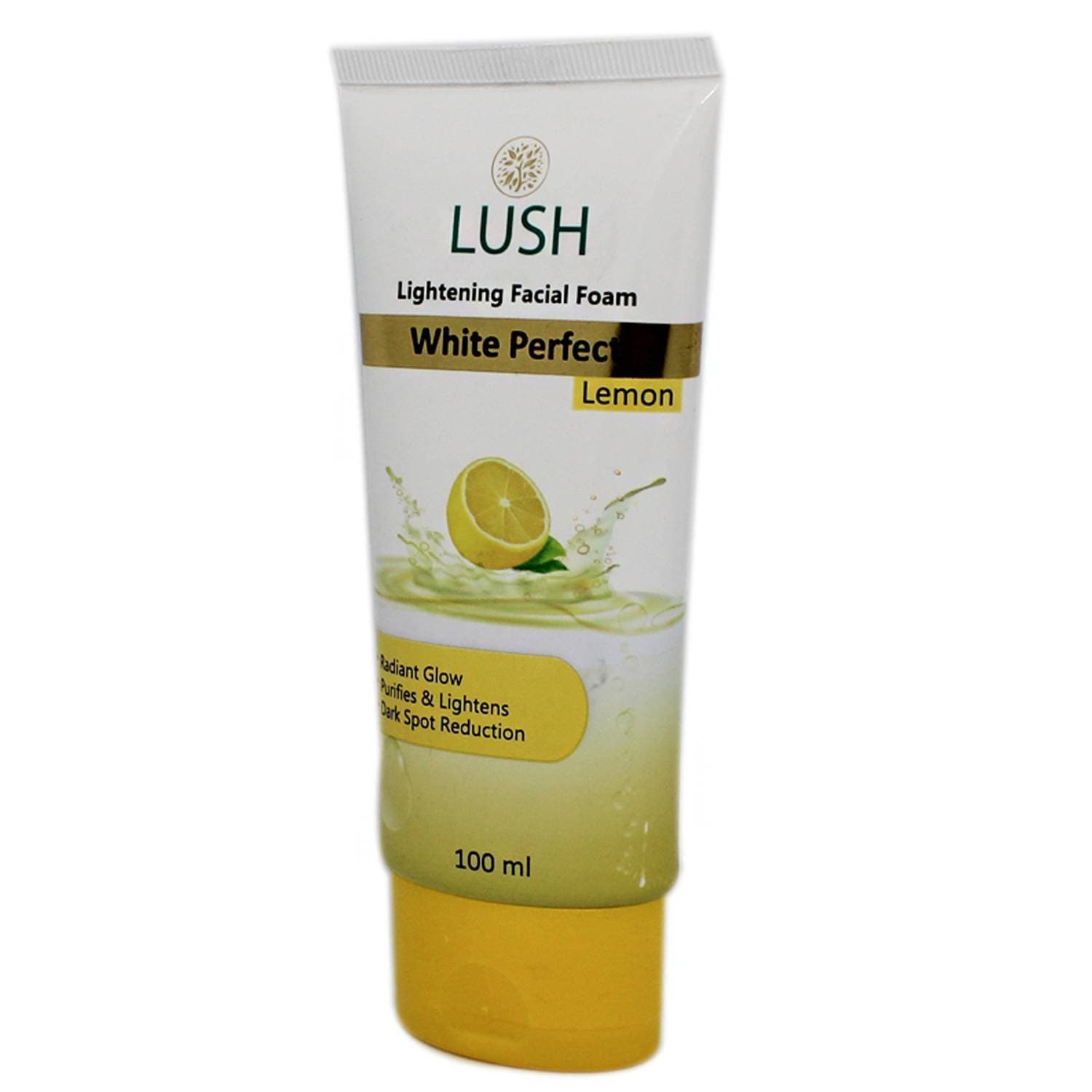 LUSH Lemon Lightening Facial Foam Daily Face Wash by Nexton - Yellow - 100 ml