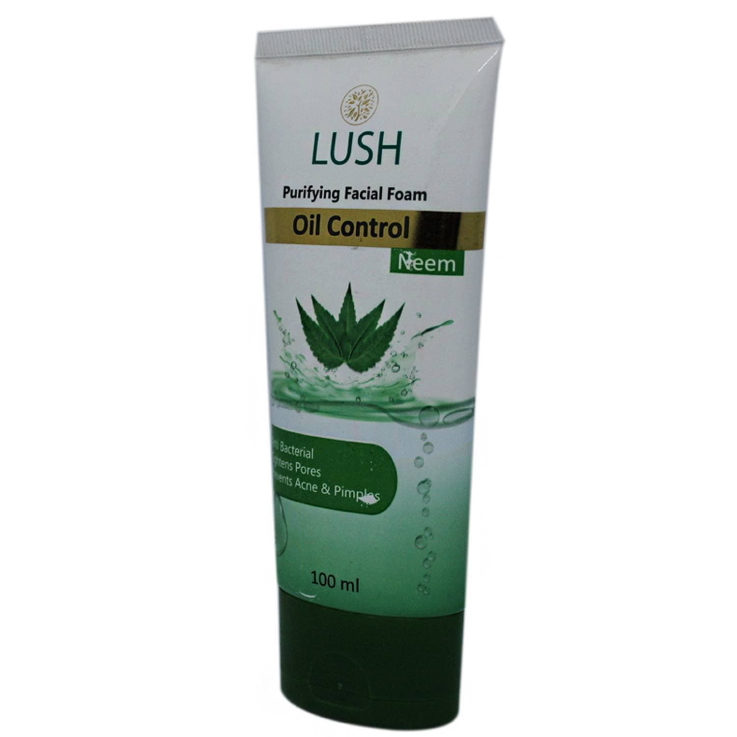 LUSH Neem Purifying Facial Foam Daily Face Wash by Nexton - Green - 100 ml