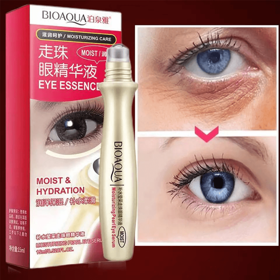 BioAqua Eye Care Essense Ball Design Pen Type Roller Moisturizing Firming Eye Bag Removing Eye Serum