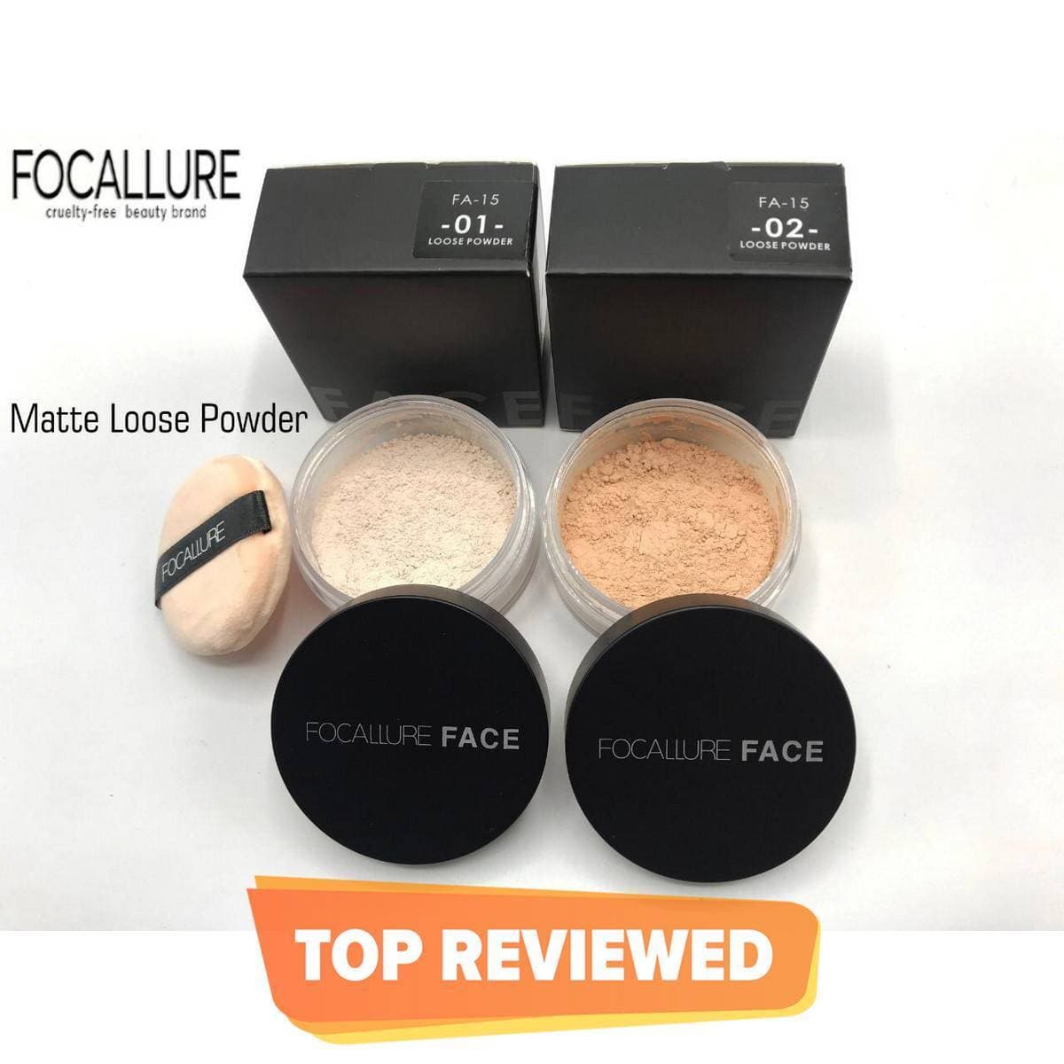 Matte Loose Powder/ Setting Powder Absorbs oil.