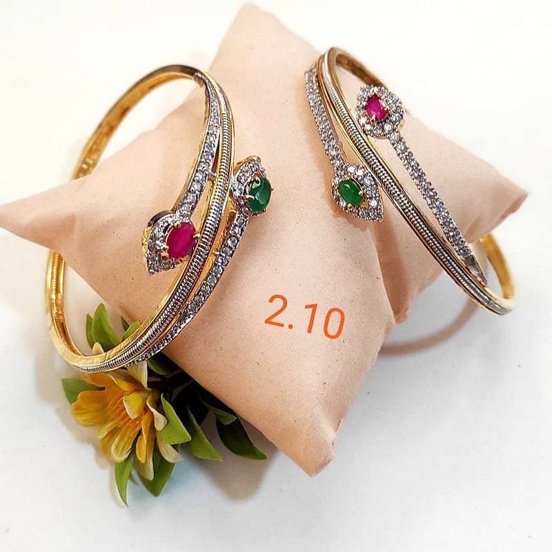 Ad Zirconia Stud Kara Set - alluring