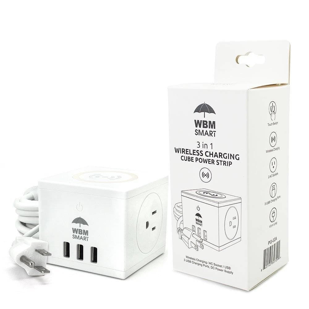 WBM Smart 3 In 1 Wireless Cube Power Strip