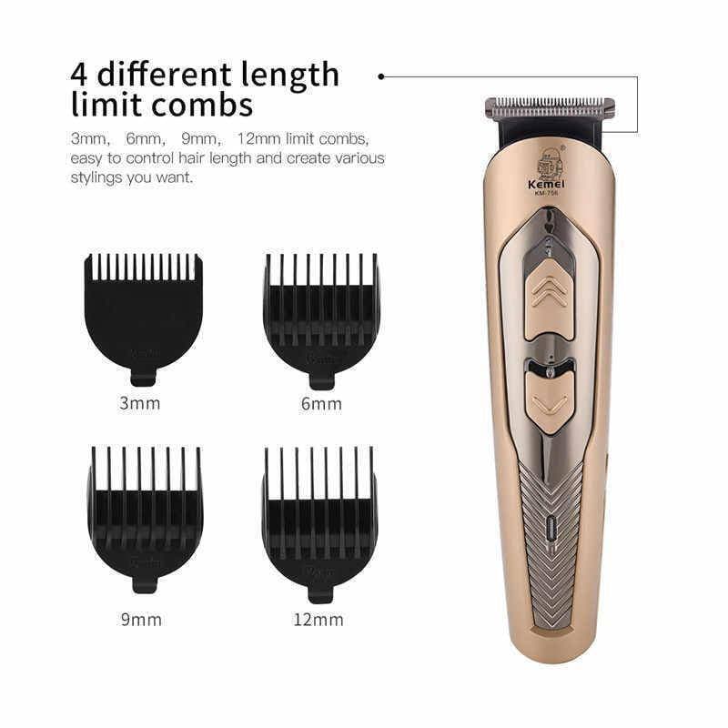Rechargeable Hair Removal Trimmer Kit For Men - KM-756
