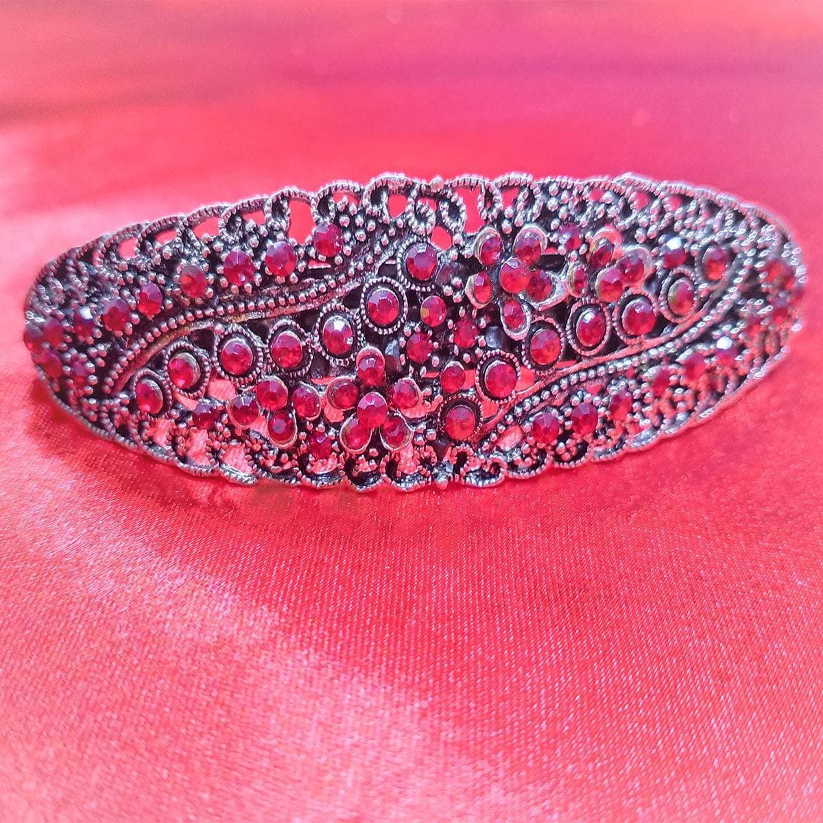 Rhinestones Beads Metal Bow Hair Barrettes Elegant Hair Clips For Women And Girls Fashion Sparkly