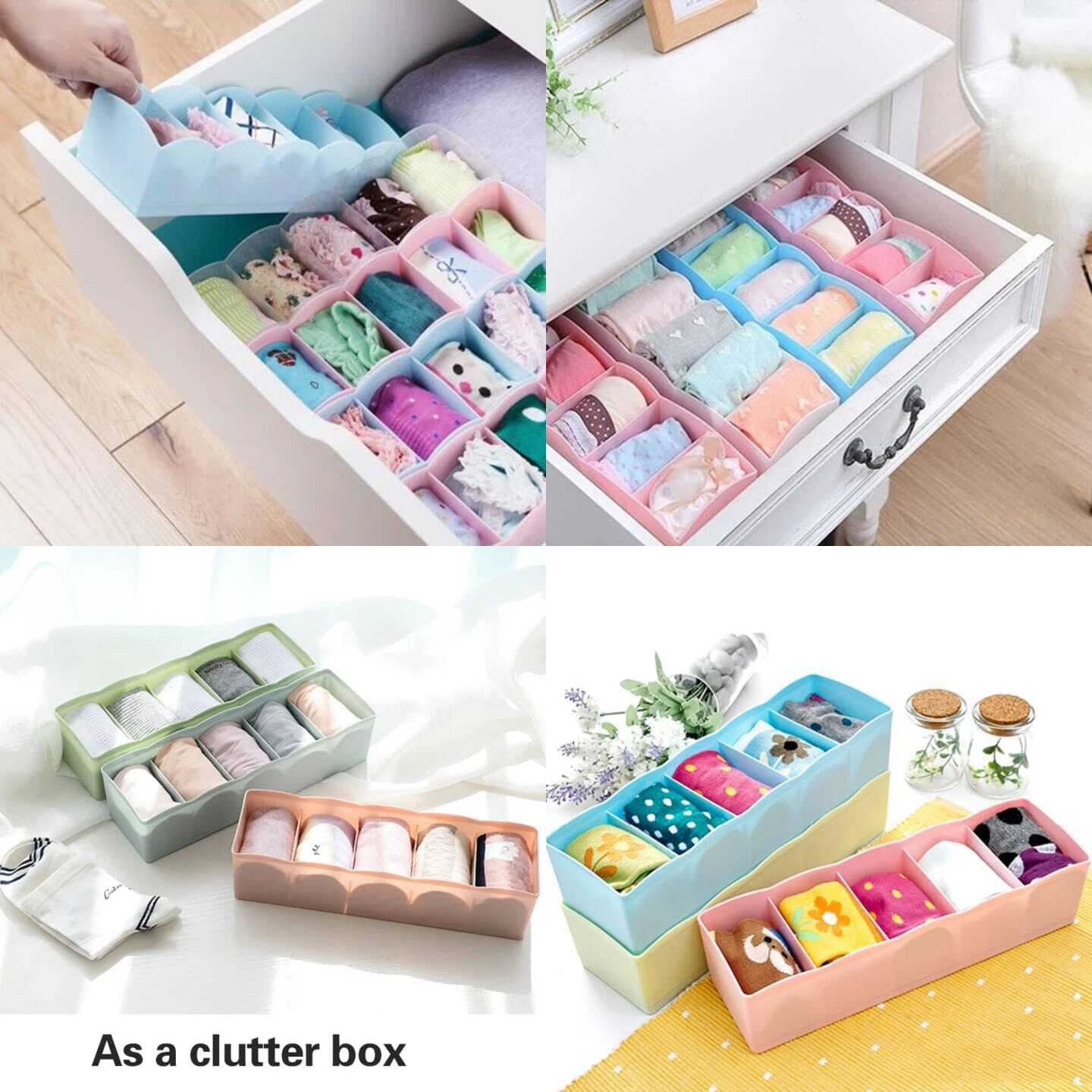 5 Compartment Organiser Plastic Storage - Storage Compartment