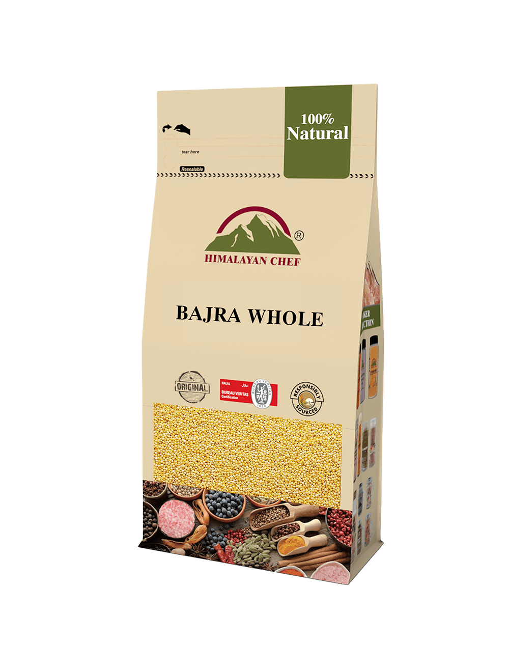 Himalayan Chef Bajra Whole Bag