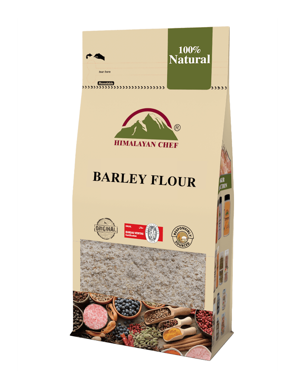 Himalayan Chef Barley Flour (Jau Atta) Bag High Quality