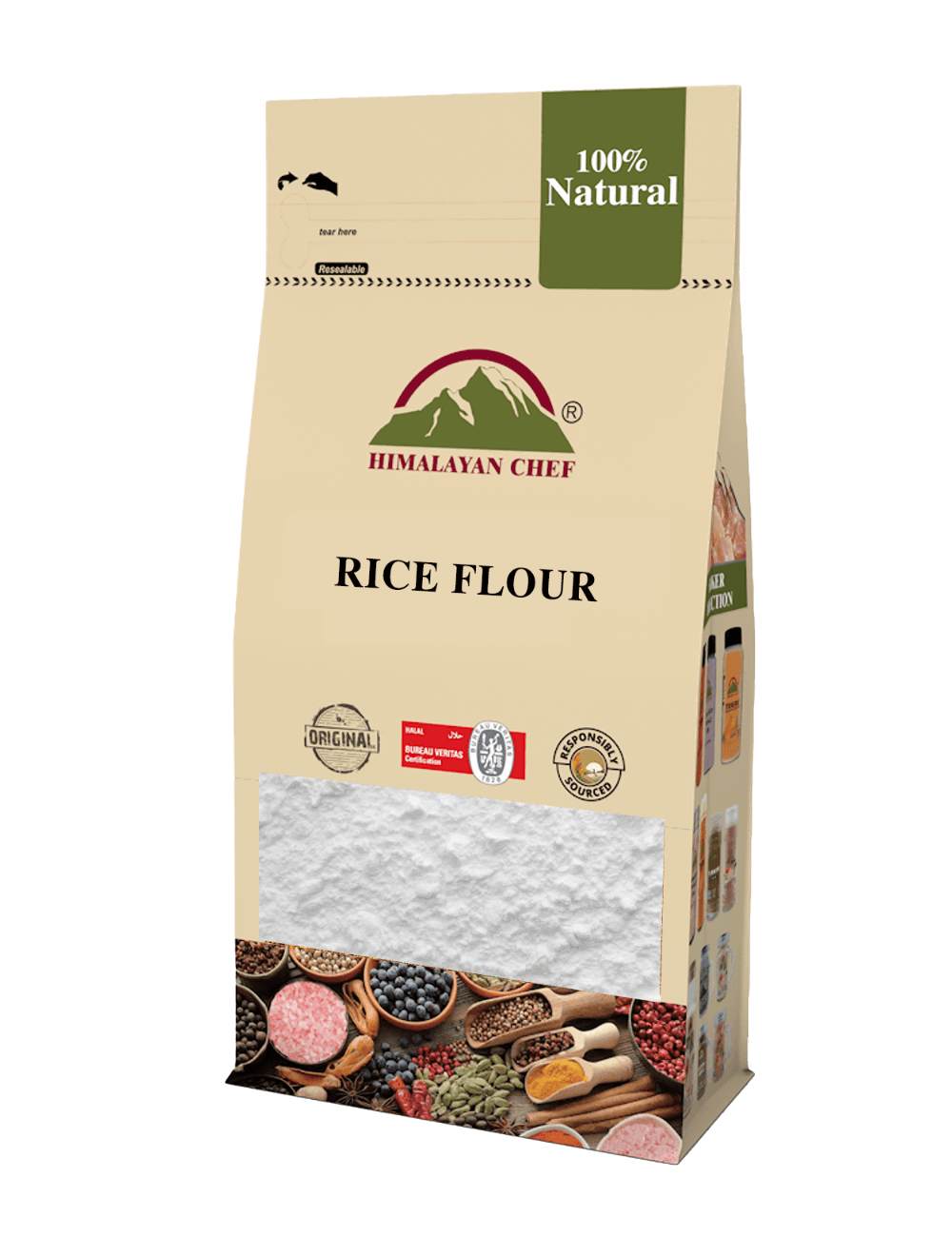 Himalayan Chef Rice Flour (Chawal Atta) Bag