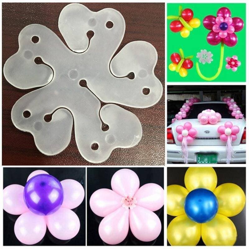 6pcs Balloons Clip - Flower Stand Clip Holder for Balloons - Balloons Tie Holder Birthday Wedding Party Decoration