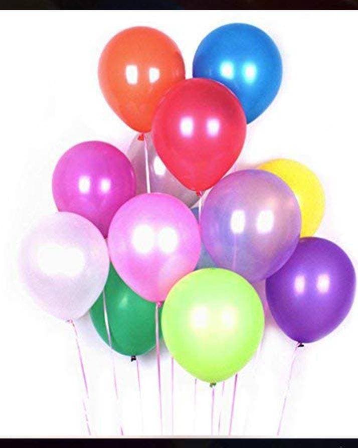 10 Color Pack of 50 -14 Inch Big Size Pearl Shape Latex  Balloons - Good Quality