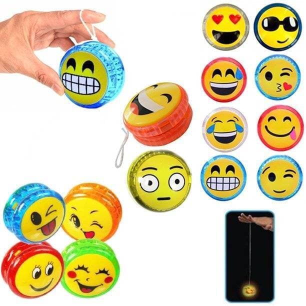 Assorted Light Up Emoji Yoyo Toy