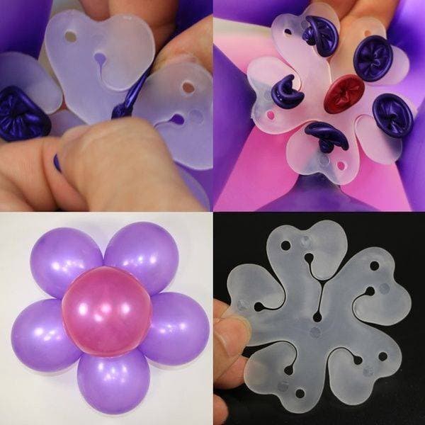5 pcs DIY Latex Flower Balloons Globo's Plastic Clip Birthday Wedding Party Decoration Accessories New Year Baby Shower Balloon
