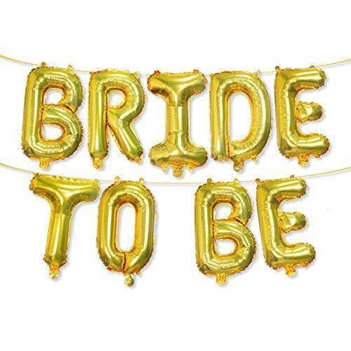 Bride To Be 16pcs Foil Balloons for Bridal Shower Party Backdrop Wedding Celebration Decoration.