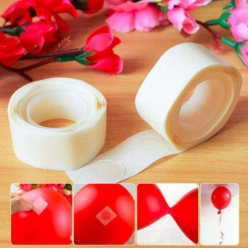 100 PCS Double-Sided Adhesive Balloon Attachment Glue Dot To Ceiling Or Wall Balloon Stickers Birthday Party Decoration