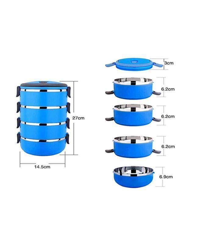 4 Layer Heavy Duty Stainless Steel Lunch Box