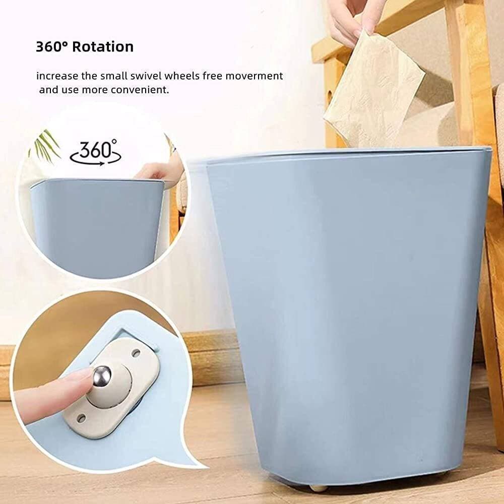 4pcs Useful No Scratches Self-Adhesive Easy Move Furniture Pulley Storage Box Casters Sliding Rollers Trash Can Wheels
