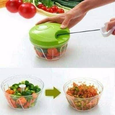 Hand Pull Type Minced Multifunctional Manual Food Chopper Vegetable Chopper Speedy Chopper Easy To Deal Vegetables/Onions/Carrots/Garlic/Pepper/Meat/Puree/Salad/Pesto/Coleslaw Mini Turbo Chopper & Cutter