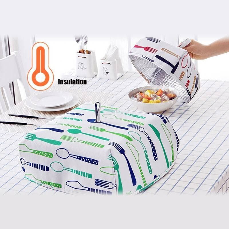 Foldable Insulated Food Cover With Aluminum Foil Food Insulation Cover Dish Keeping Pizza Ice cream Cold Kitchen Table Accessorie