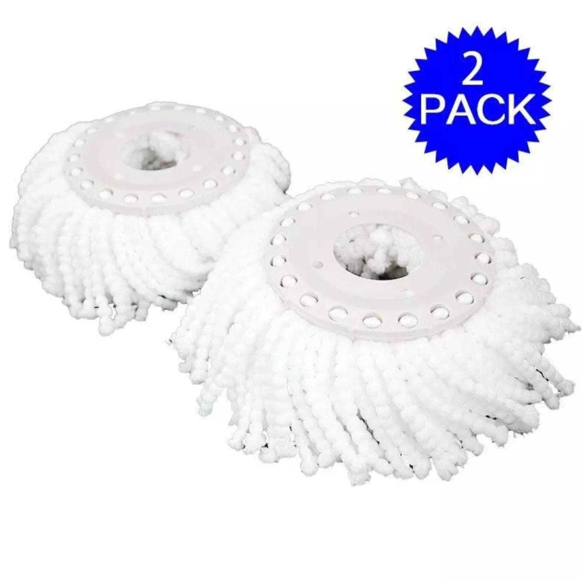 2 Pieces Mop Replacement Head Spin Microfiber Magic Mop Refill 360° Spinning