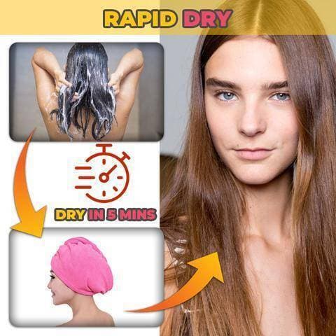 Twist Dry Shower Hair Wrap Towel Drying Spa Bath Head Hat Cap for Women