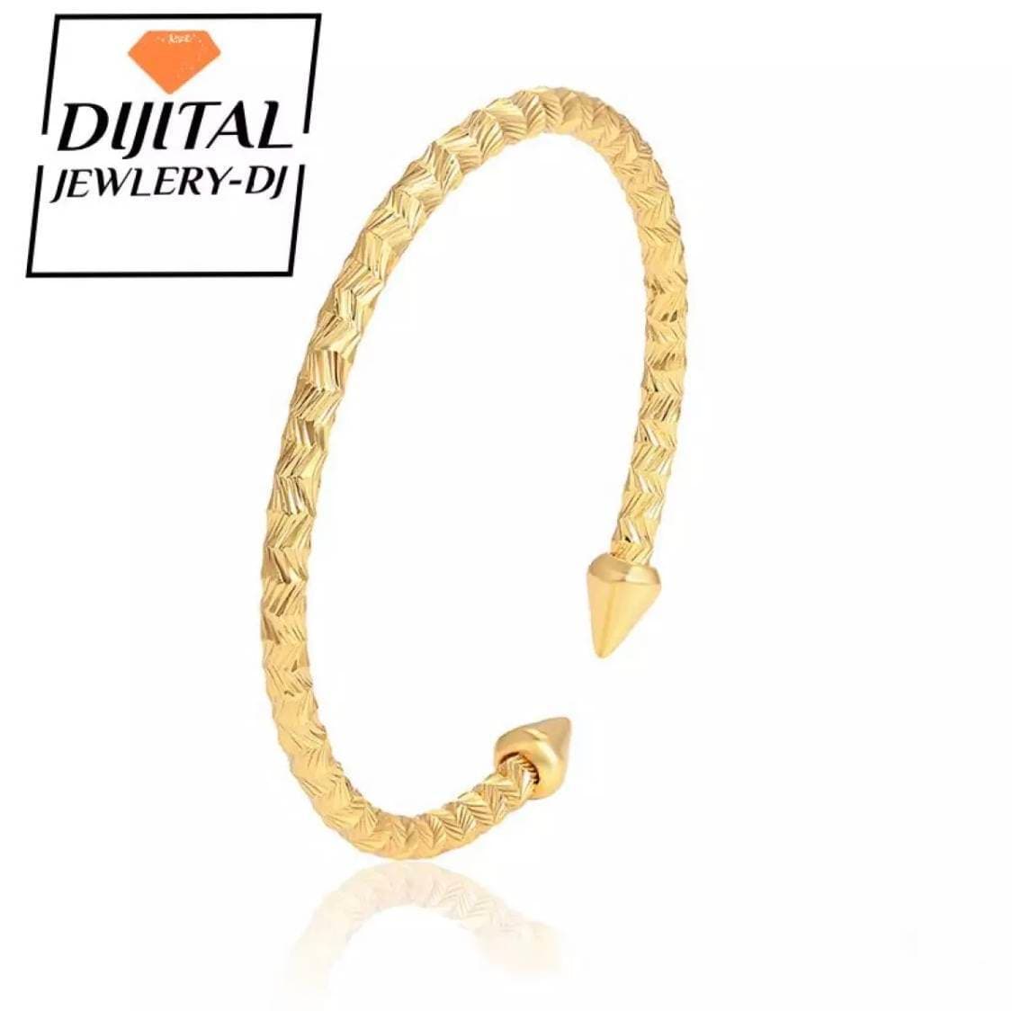 Luxury Cone Ended Bangle - 1 Piece