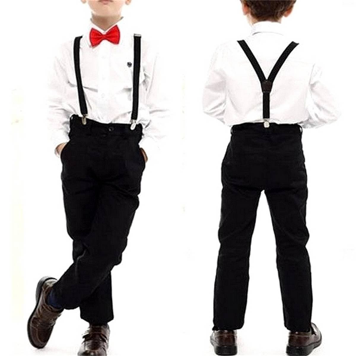 STITCHIGH  - Slim Strip Elastic Suspenders - Gallis For Boys
