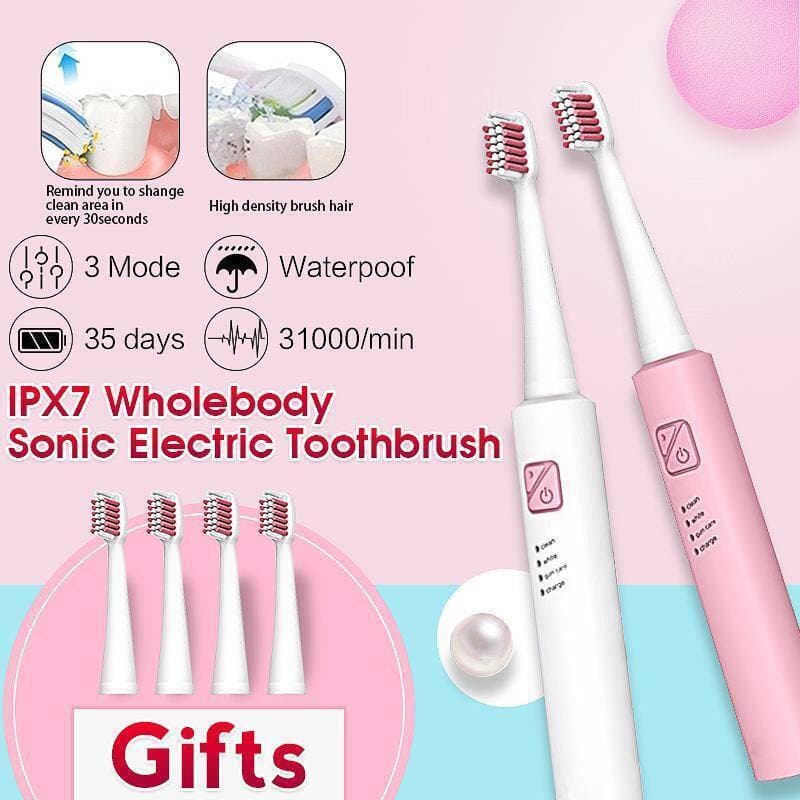 Ultrasonic Electric Toothbrush Adult r Brush 6 Modes IPX7 Tooth Brush