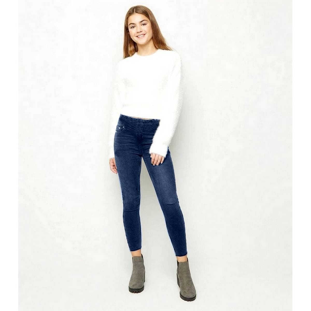 STITCHIGH - Denim Slim Fit Trouser For Girls-Ladies