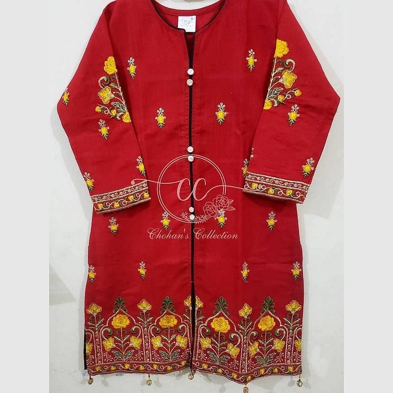 STITCHIGH - Top For Girls Latest Design Cotton Fabric - 1-Piece