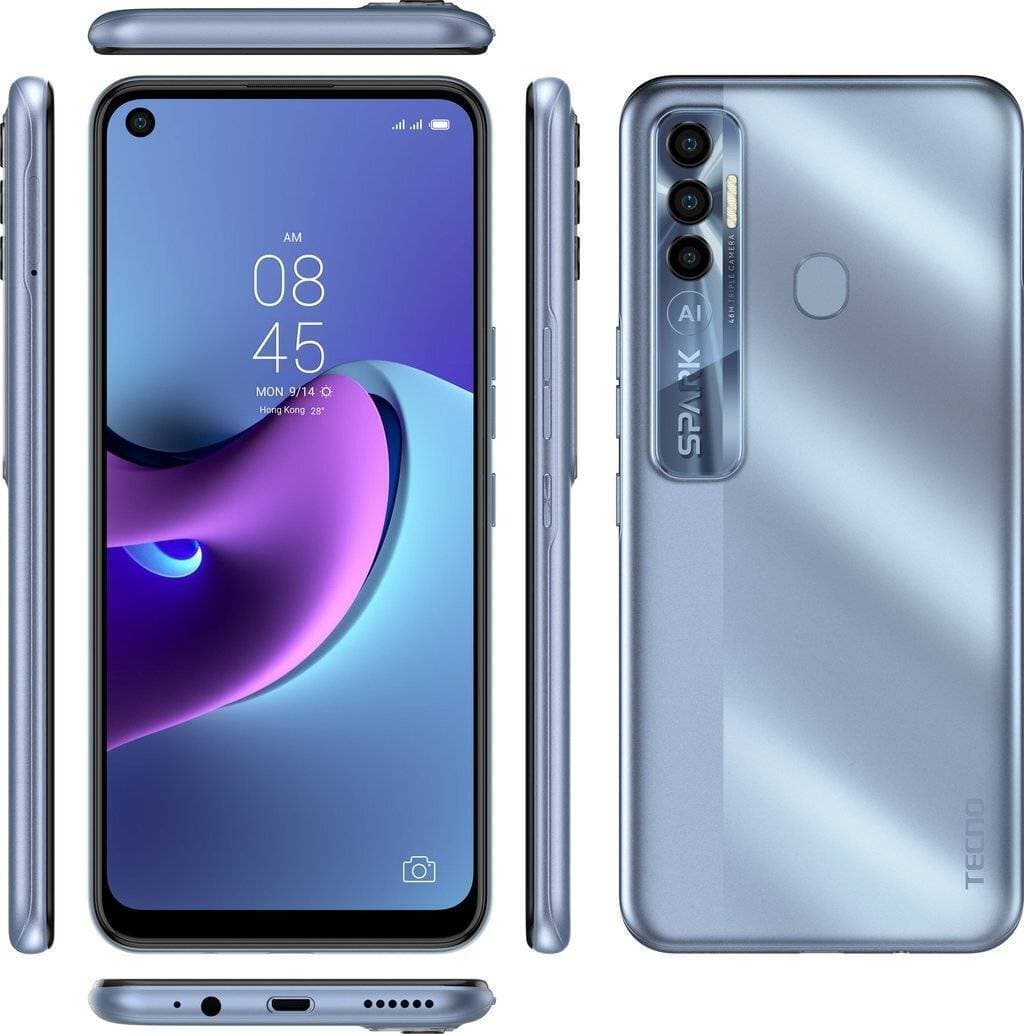 Tecno Spark 7 Pro - 6.6 Inches - 4GB + 64GB - Apls Blue