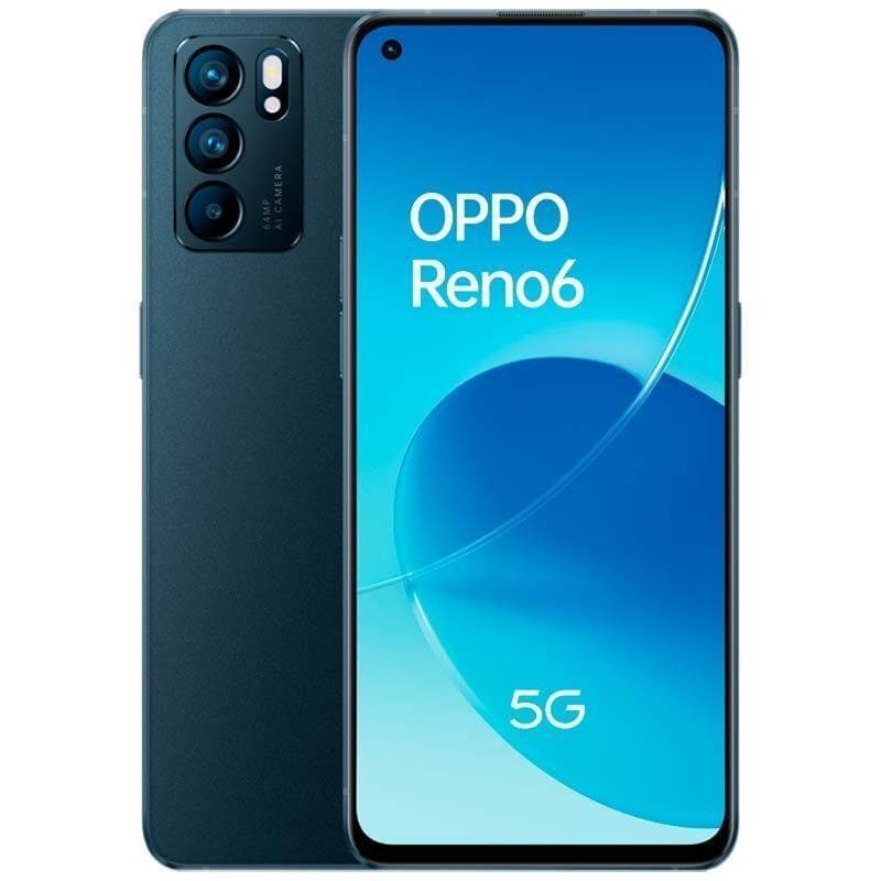 Oppo Reno 6 - 6.43 Inches - 8GB + 128GB - Stellar Black