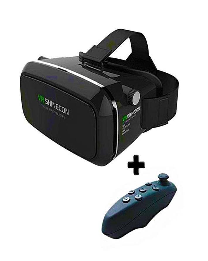Vr Box Shincon 3D Glasses All Phone Supported Box Packed Black (Free Remote)