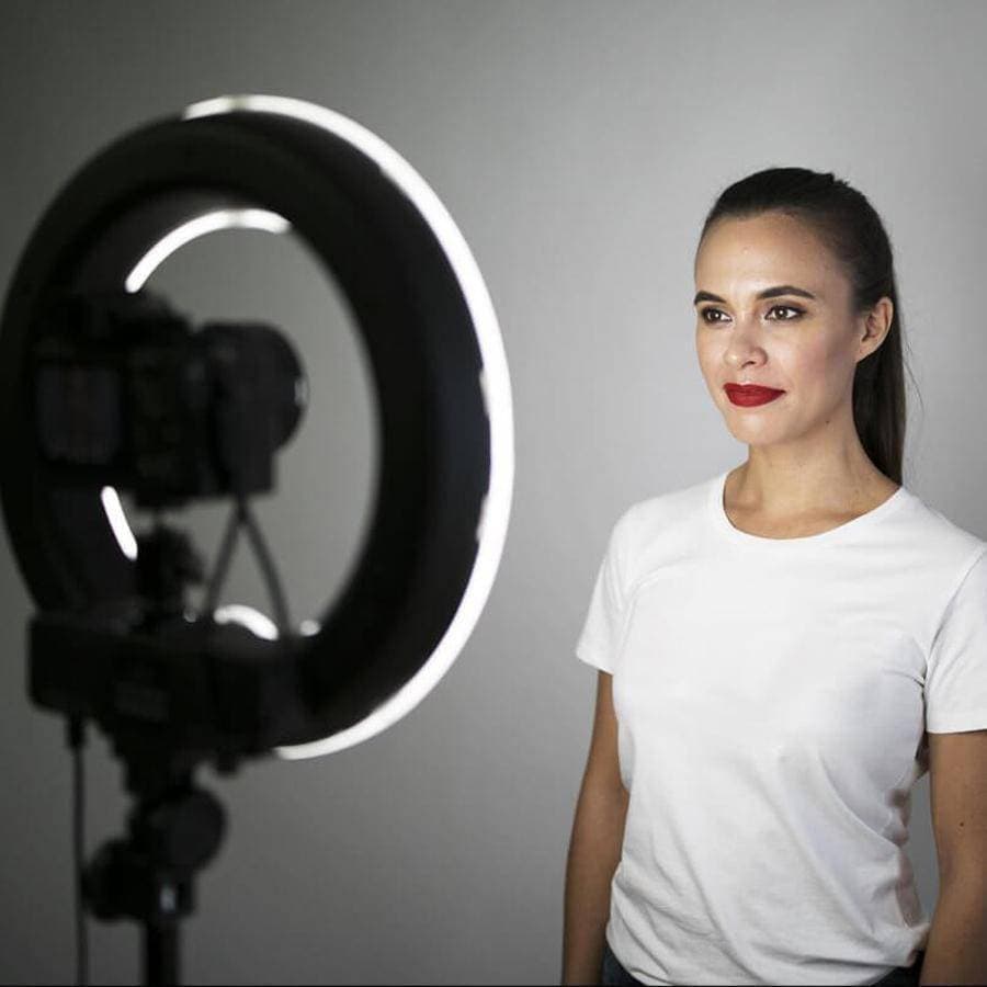 26CM Photography LED Selfie Ring Light lamp 2700-5500K Dimmable