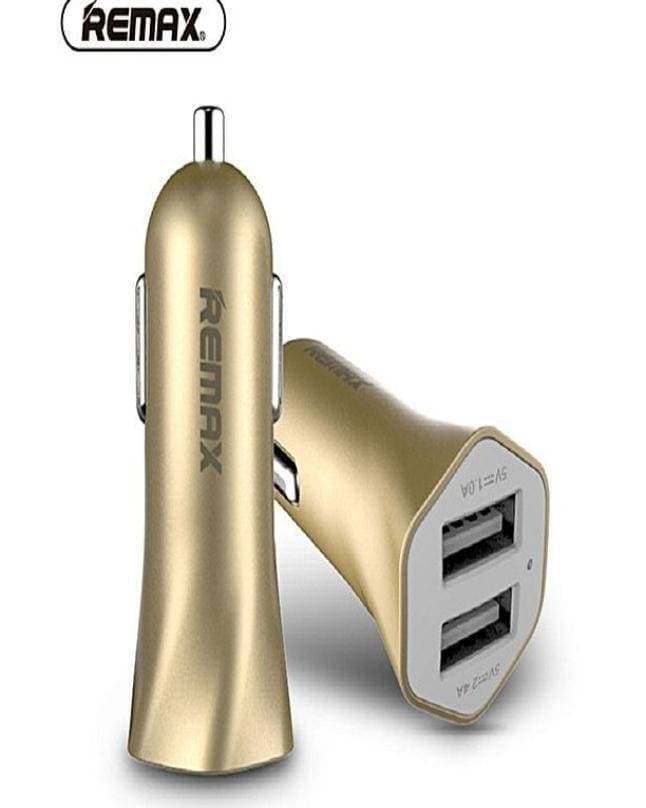 Car Charger Dual Port 2.1A Fast Charging - Gold