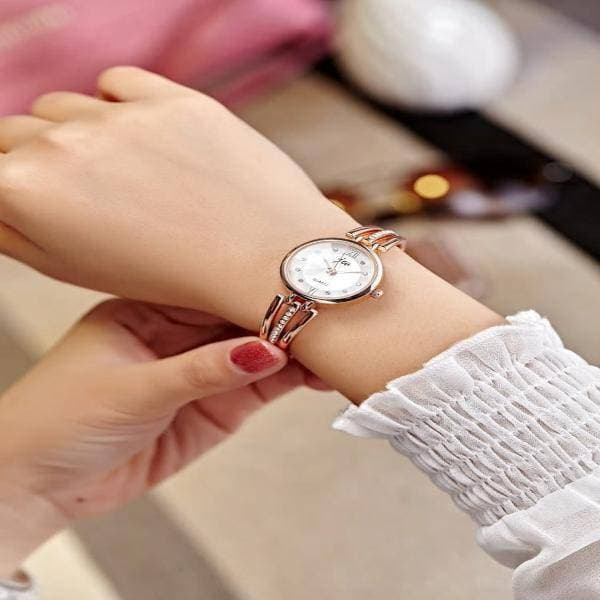 New Fashion Rhinestone Watches Women Luxury Brand Stainless Steel Bracelet watches Ladies