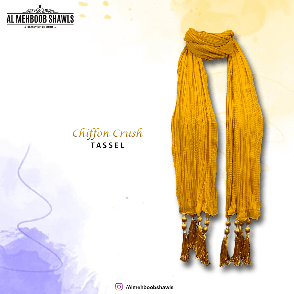 Chiffon Crush Tassel - High Quality