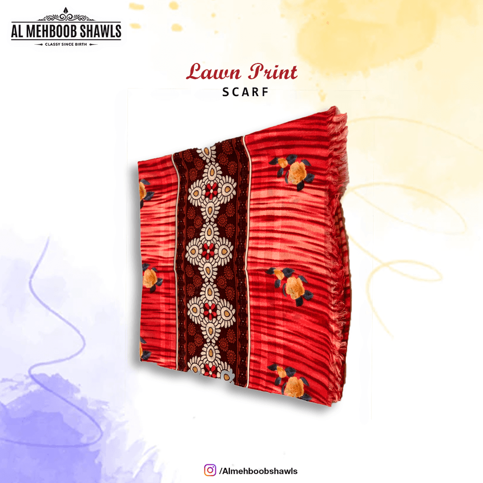 Lawn Print Scarves - High Quality