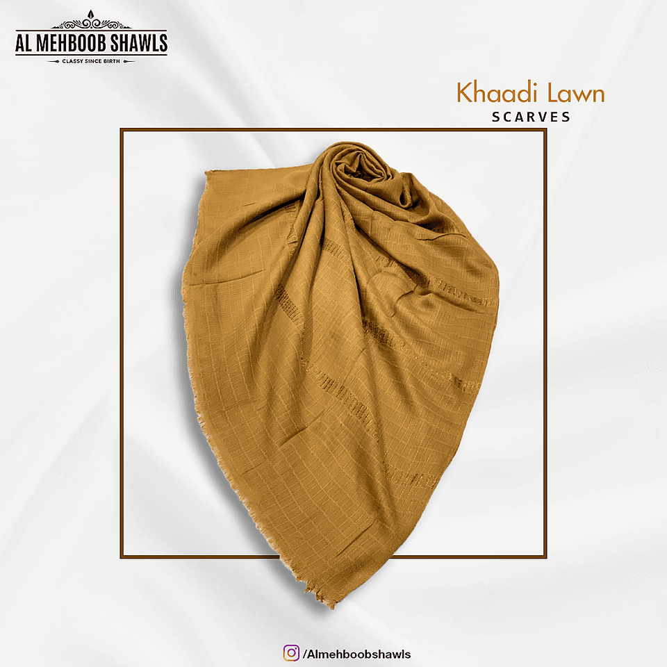 Khaadi Lawn Scarf - High Quality