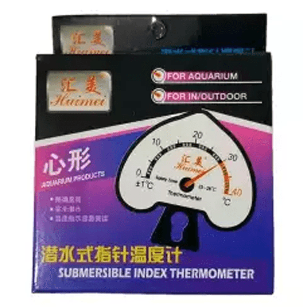 HUIMEI Aquarium Submersible Index Thermometer