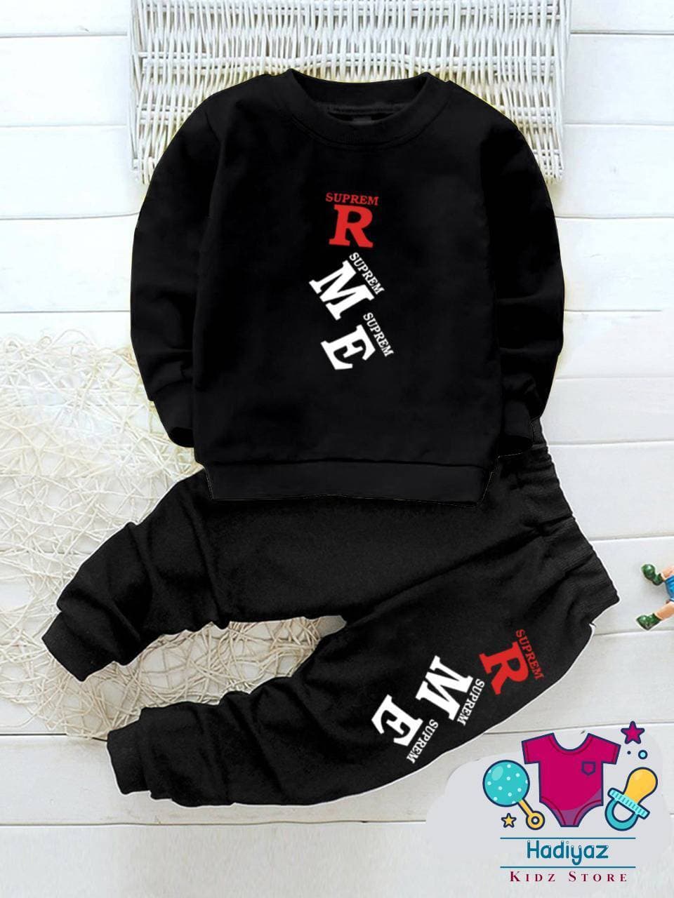 Well Formed Summer Collection Kids Suits - Black Shirt Black Trouser