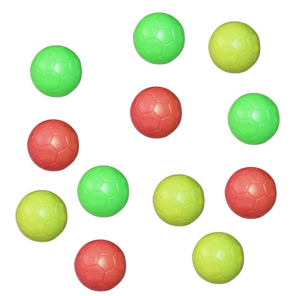 Pack of 12 Pcs- Hard Plastic Tent Sports Balls Set for Kids and Boys Toys Plastics Sport Ball Multicolor